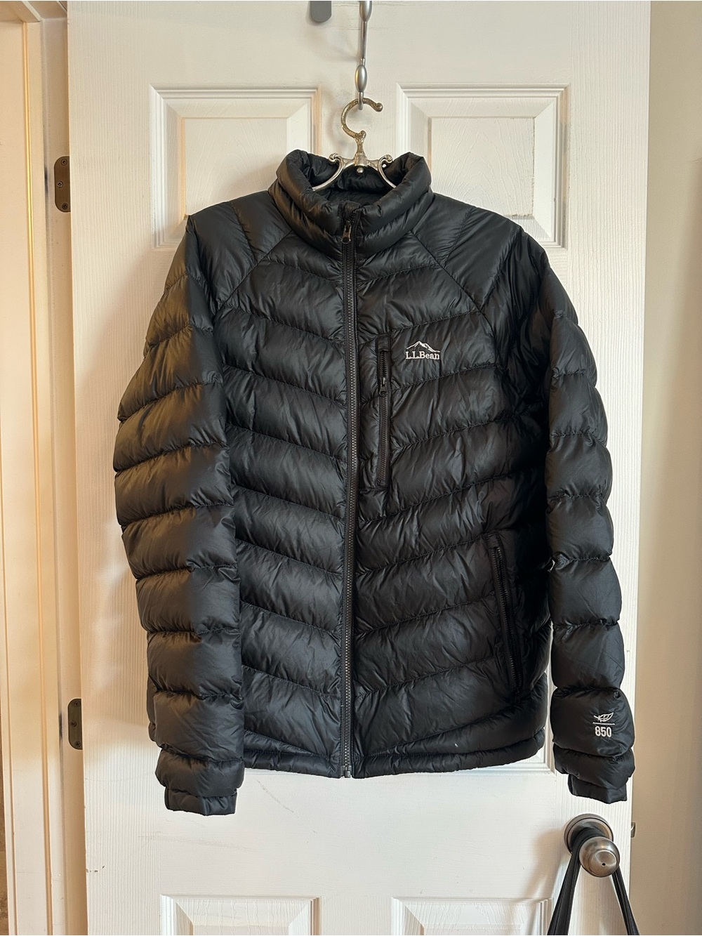 L.L. Bean Men’s Black Quilted Down Puffer Jacket